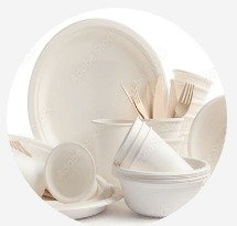 Disposable tableware and utensils